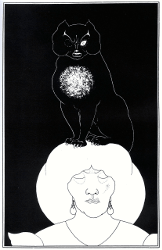 Edgar-Allan-Poe-The-black-cat-Cat-on-head
